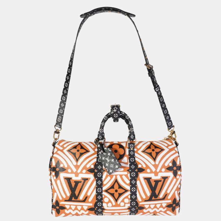 Pre Owned Louis Vuitton Monogram Giant Crafty 2020 Keepall Bandouliere 50 Bag