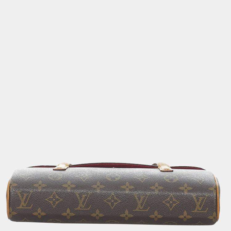 Pre Owned Louis Vuitton Brown Monogram Sonatine