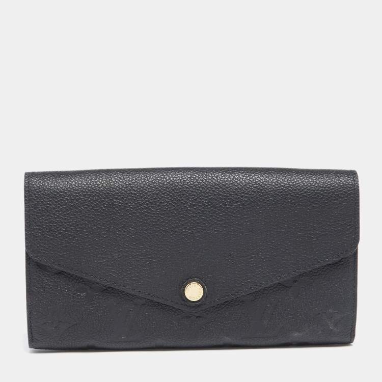 Louis Vuitton - Sarah Wallet - Monogram Leather - Black - Women - Luxury