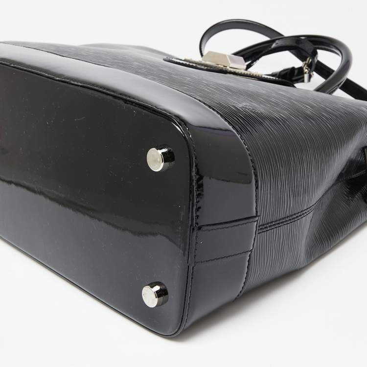 Pre Owned Louis Vuitton Black Electric Epi Leather Mirabeau GM Bag