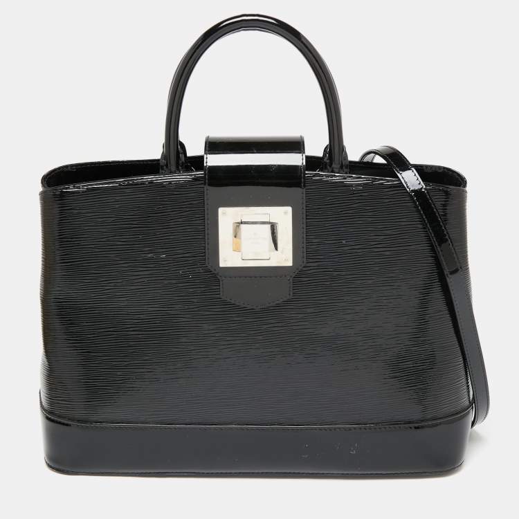Pre Owned Louis Vuitton Black Electric Epi Leather Mirabeau GM Bag