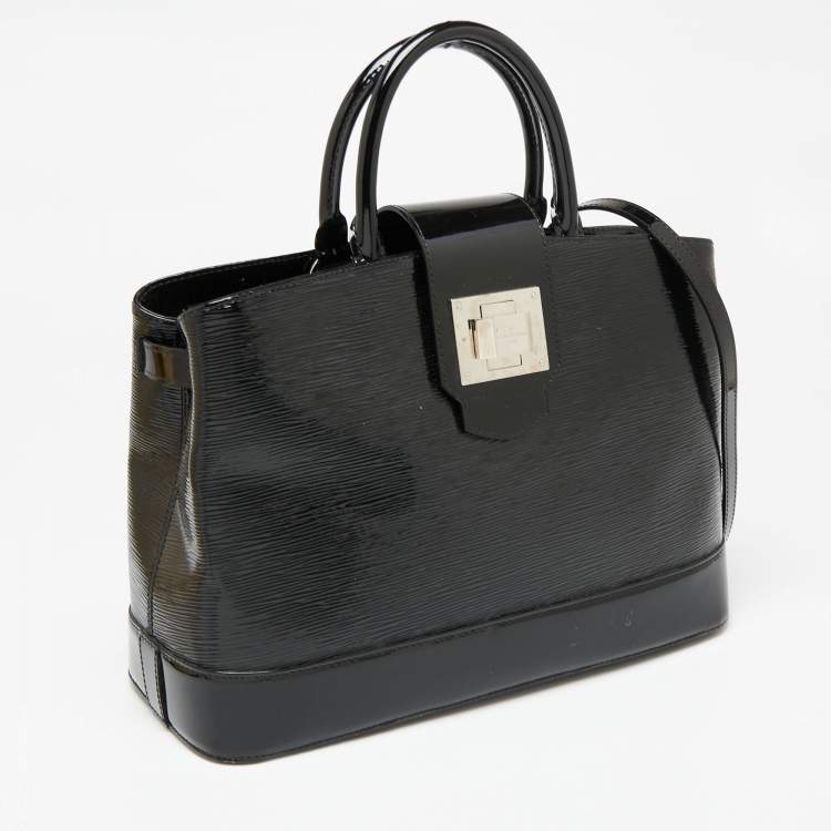 Pre Owned Louis Vuitton Black Electric Epi Leather Mirabeau GM Bag