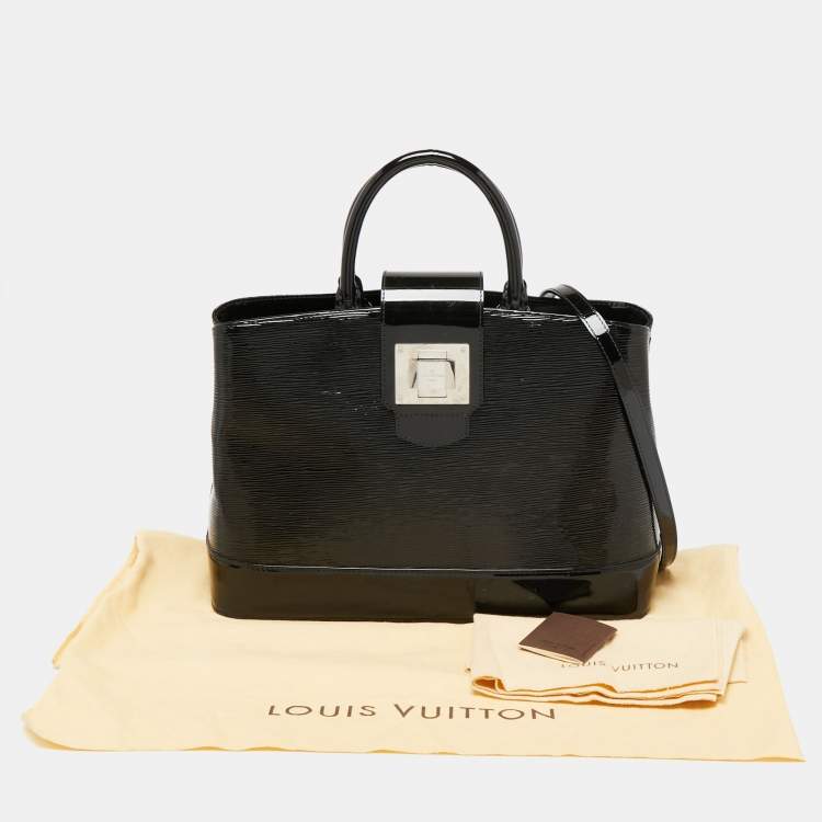Pre Owned Louis Vuitton Black Electric Epi Leather Mirabeau GM Bag