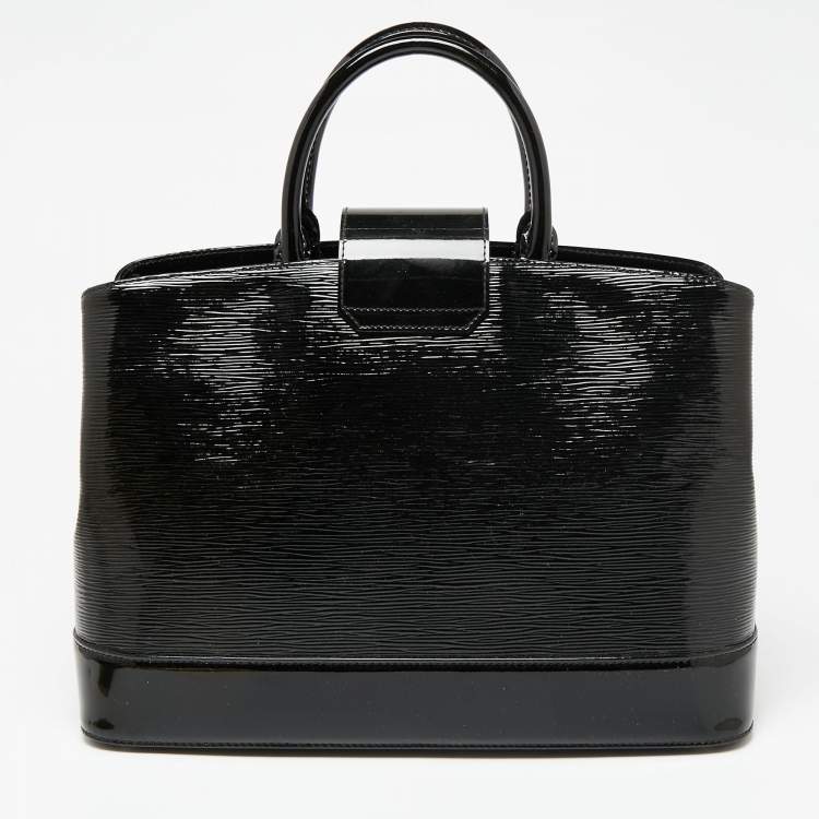 Pre Owned Louis Vuitton Black Electric Epi Leather Mirabeau GM Bag
