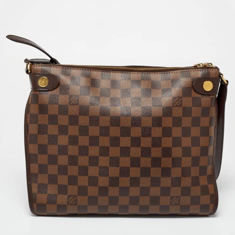 Pre Owned Louis Vuitton Brown Damier Ebene Canvas Duomo Bag