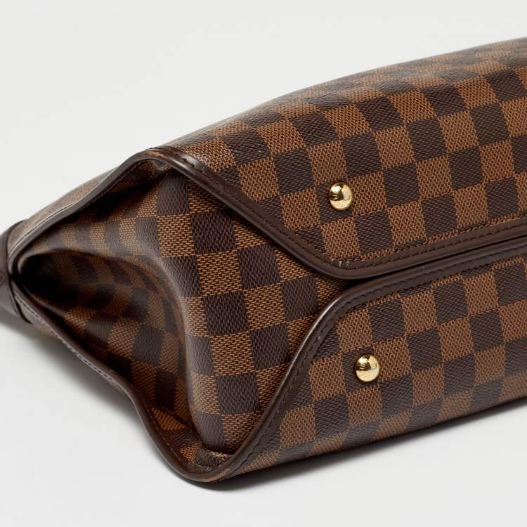 Pre Owned Louis Vuitton Brown Damier Ebene Canvas Duomo Bag