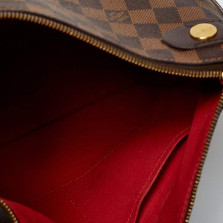 Pre Owned Louis Vuitton Brown Damier Ebene Canvas Duomo Bag