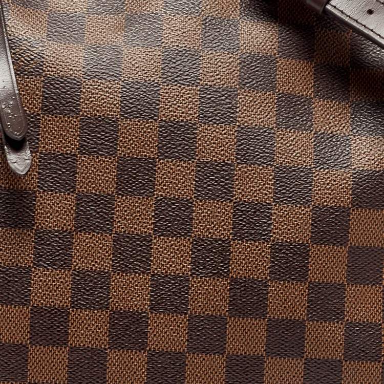 Pre Owned Louis Vuitton Brown Damier Ebene Canvas Duomo Bag
