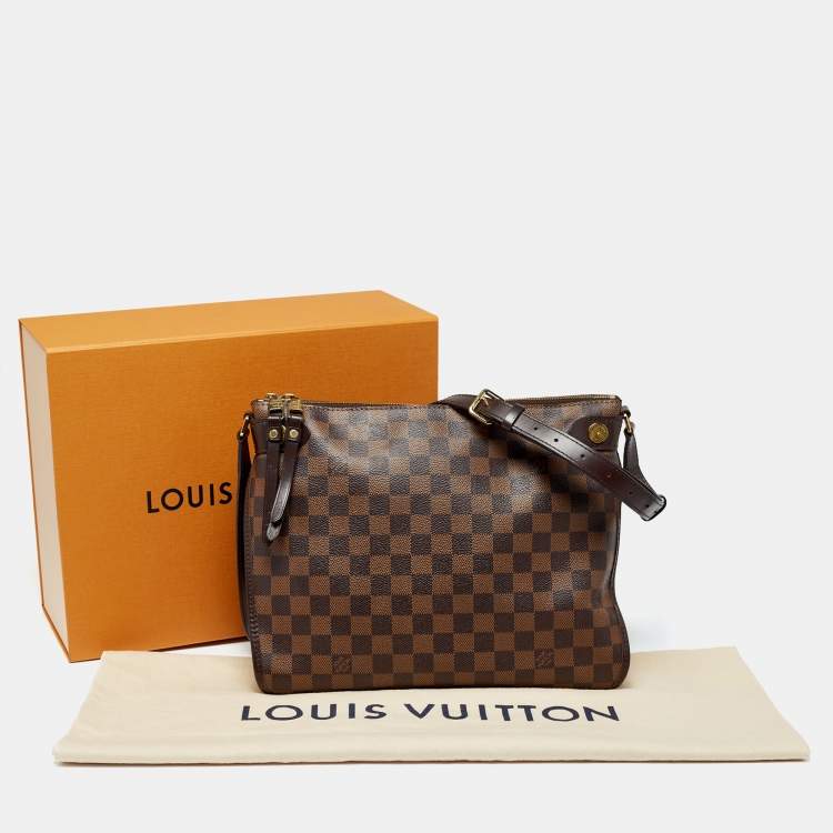 Pre Owned Louis Vuitton Brown Damier Ebene Canvas Duomo Bag