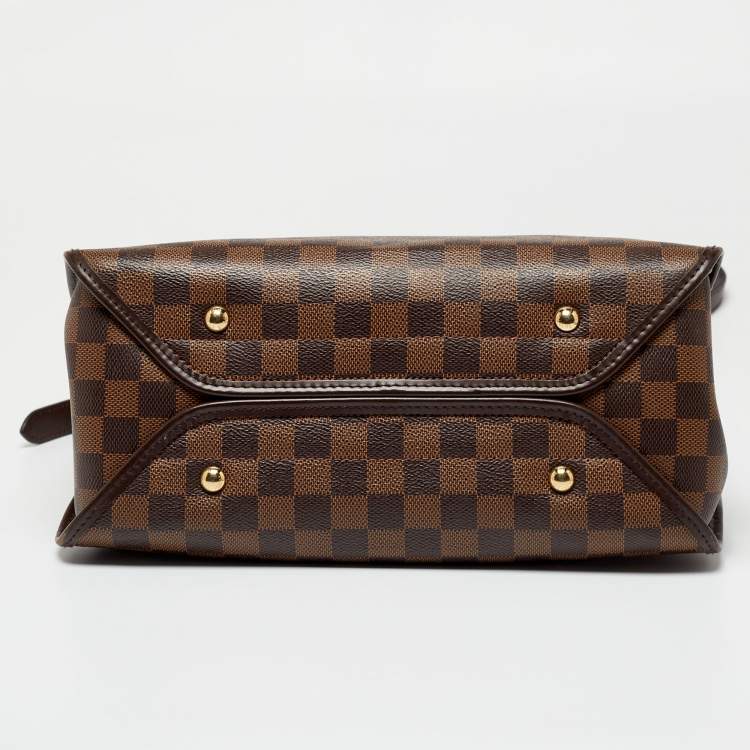 Pre Owned Louis Vuitton Brown Damier Ebene Canvas Duomo Bag