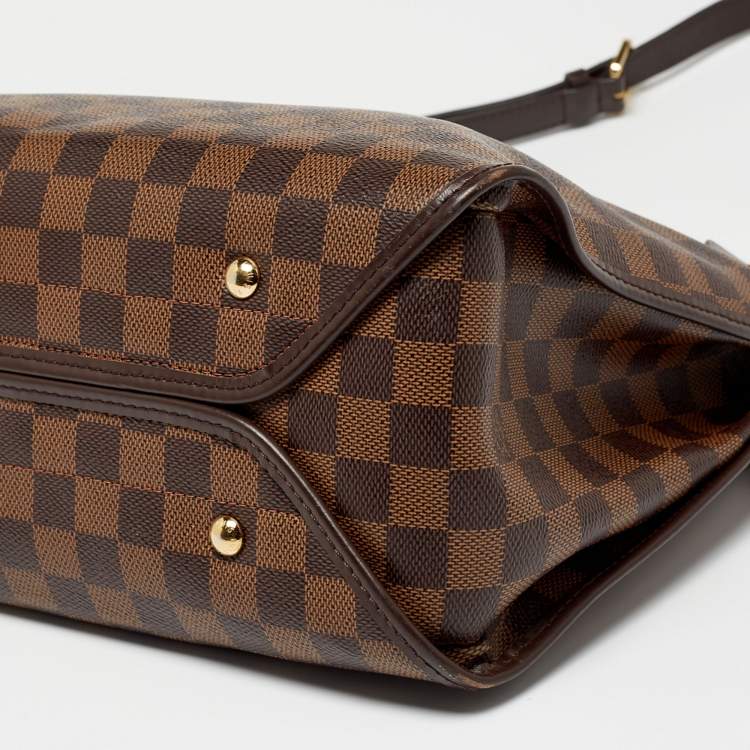 Pre Owned Louis Vuitton Brown Damier Ebene Canvas Duomo Bag