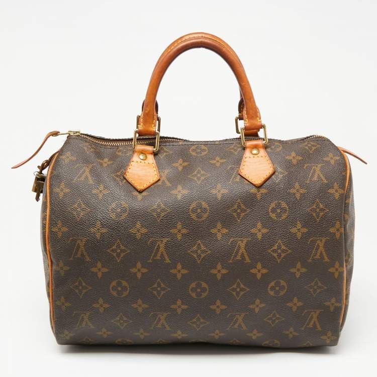 Pre Owned Louis Vuitton Monogram Canvas Speedy 30 Bag