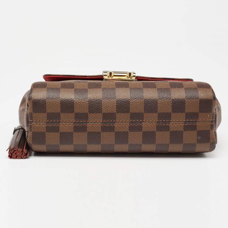 Pre Owned Louis Vuitton Damier Ebene Canvas Croisette Bag
