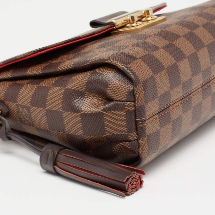 Pre Owned Louis Vuitton Damier Ebene Canvas Croisette Bag