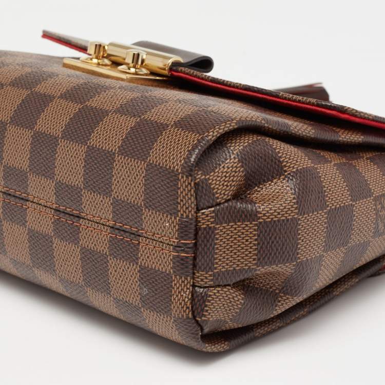 Pre Owned Louis Vuitton Damier Ebene Canvas Croisette Bag