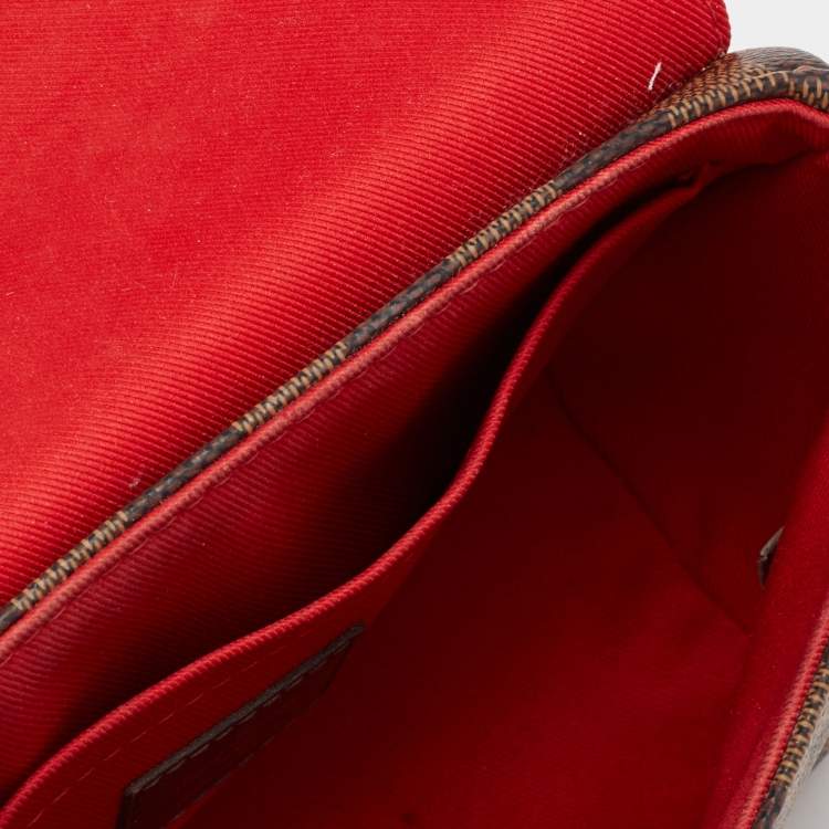 Pre Owned Louis Vuitton Damier Ebene Canvas Croisette Bag