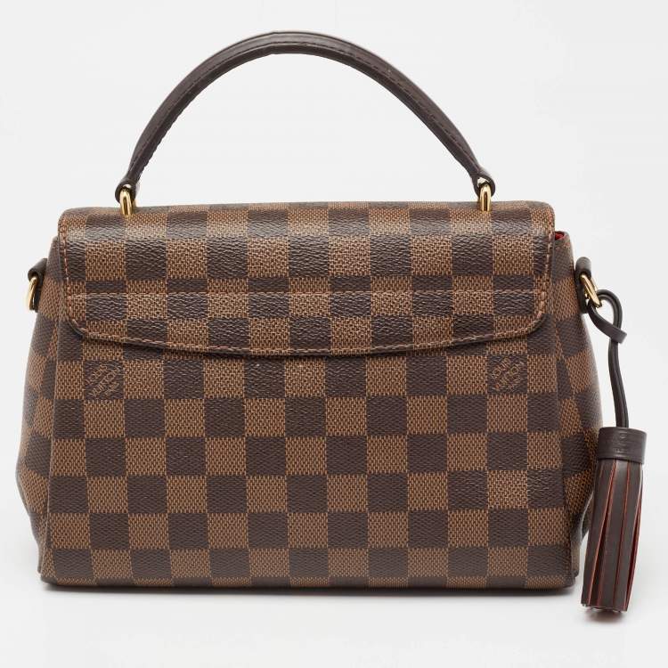 Pre Owned Louis Vuitton Damier Ebene Canvas Croisette Bag