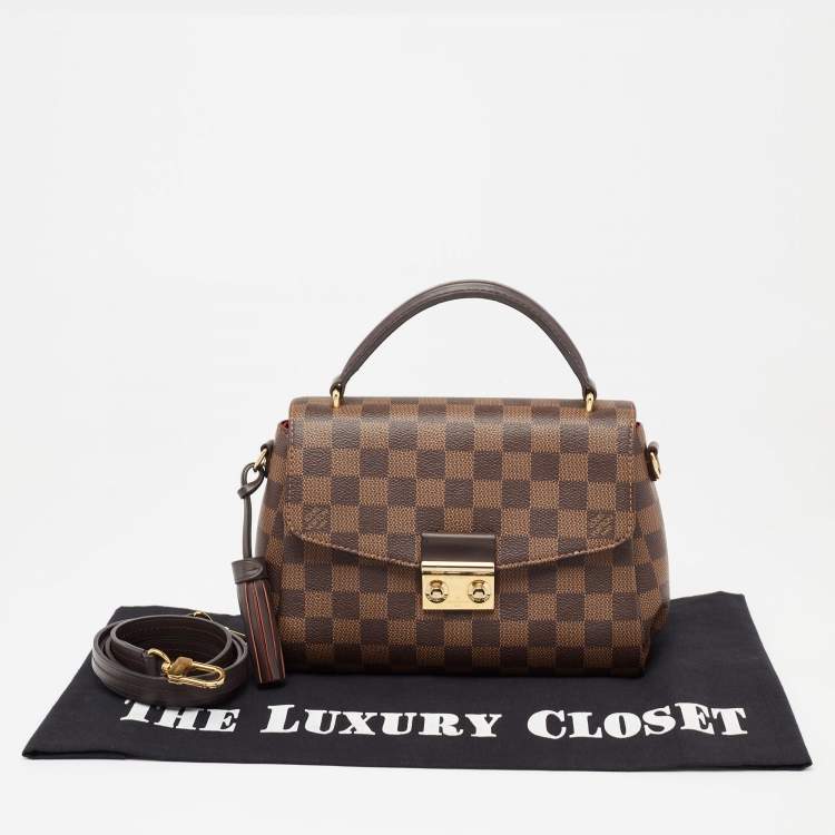 Pre Owned Louis Vuitton Damier Ebene Canvas Croisette Bag