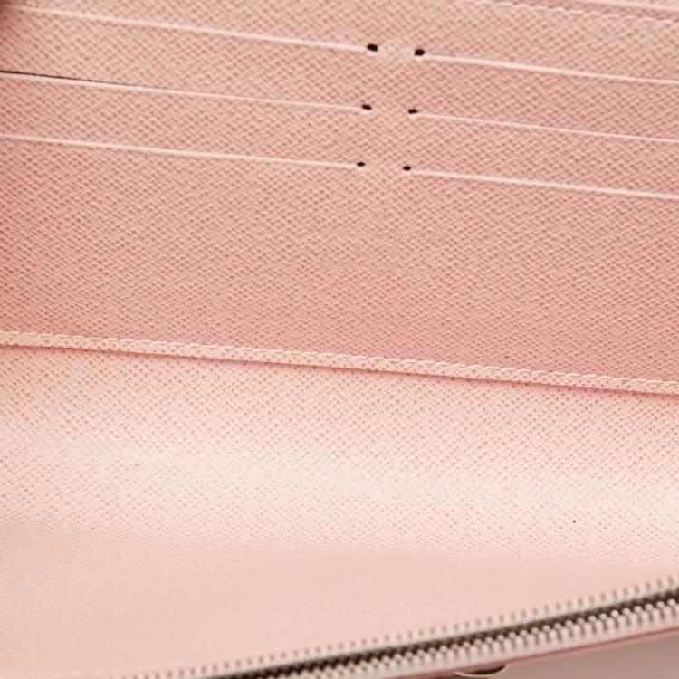 Pre Owned Louis Vuitton Rose Ballerina Epi Leather Mechanical Flower Twist Wallet On Chain