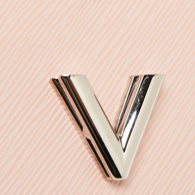 Pre Owned Louis Vuitton Rose Ballerina Epi Leather Mechanical Flower Twist Wallet On Chain