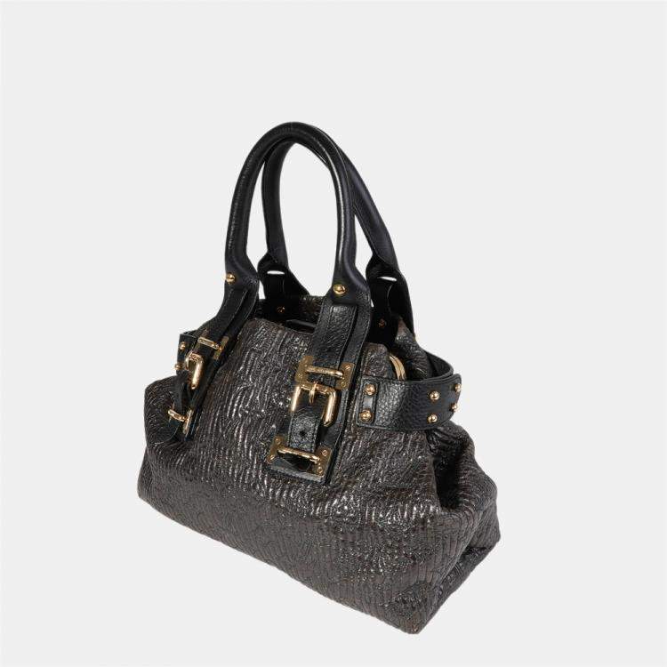 Louis Vuitton, Bags, Louis Vuitton Tote In Black Iridescent Patent  Leather Crossbody Strap Included