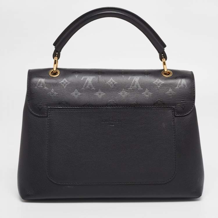 Pre Owned Louis Vuitton Black Monogram Leather Very One Handle Bag