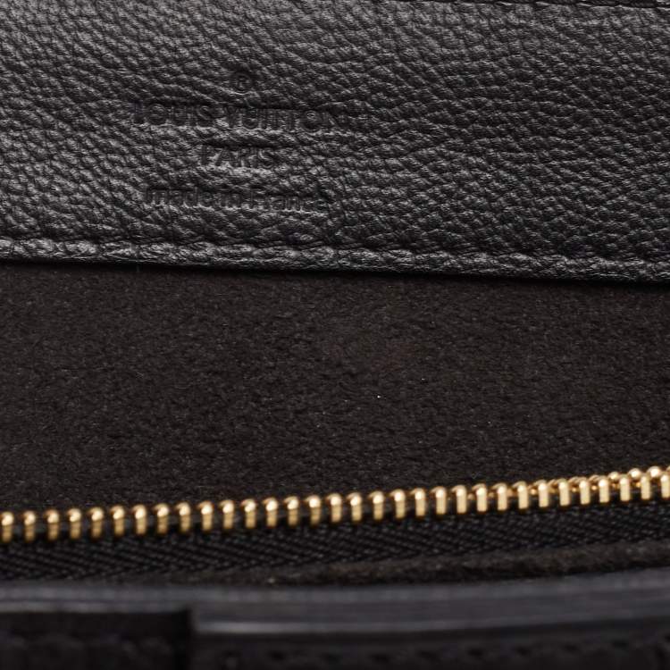 Pre Owned Louis Vuitton Black Monogram Leather Very One Handle Bag