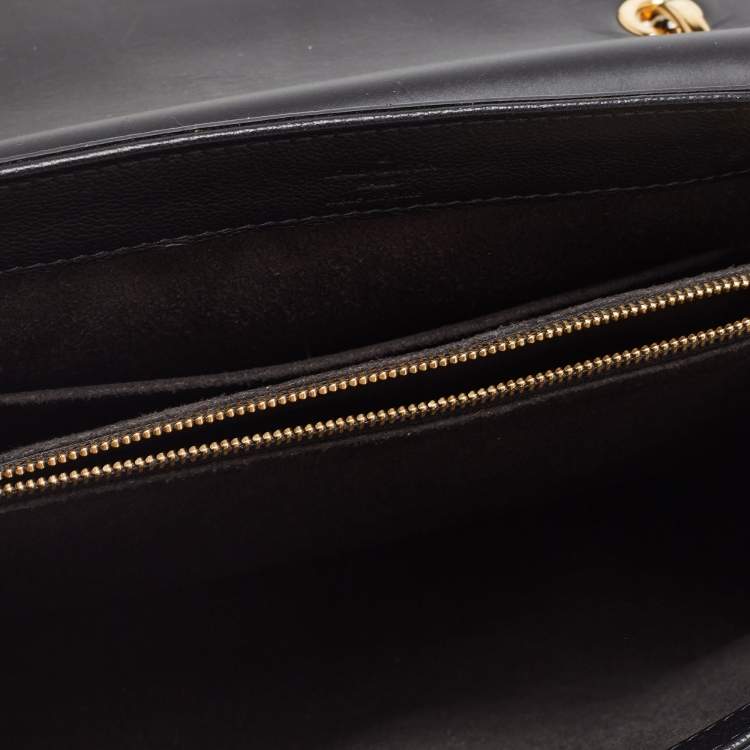 Pre Owned Louis Vuitton Black Monogram Leather Very One Handle Bag