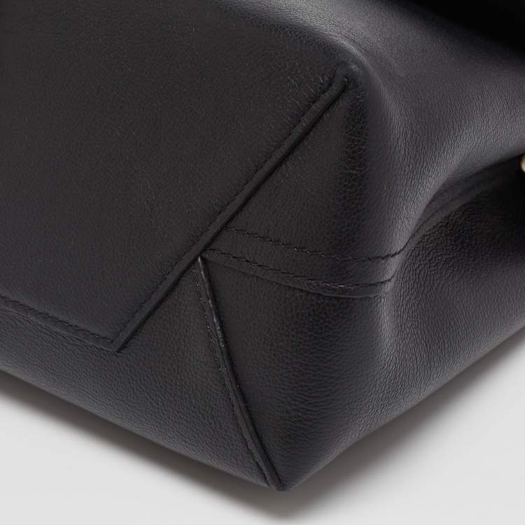Pre Owned Louis Vuitton Black Monogram Leather Very One Handle Bag