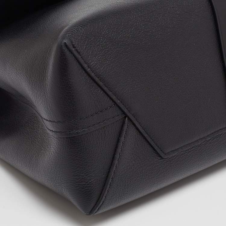 Pre Owned Louis Vuitton Black Monogram Leather Very One Handle Bag