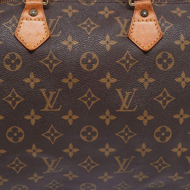 Pre Owned Louis Vuitton Monogram Canvas Speedy 35 Bag