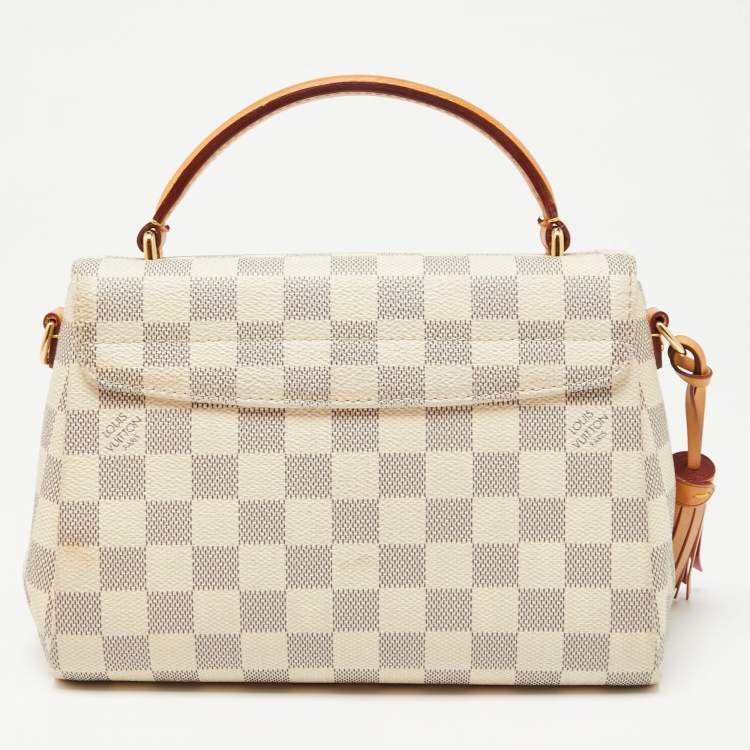 Pre Owned Louis Vuitton Damier Azur Canvas Croisette Bag