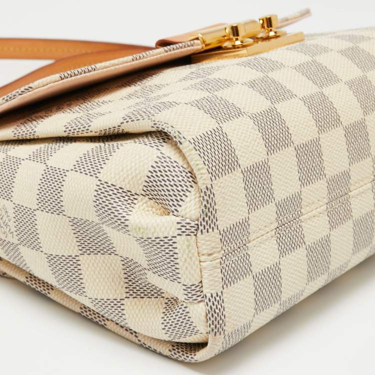 Pre Owned Louis Vuitton Damier Azur Canvas Croisette Bag