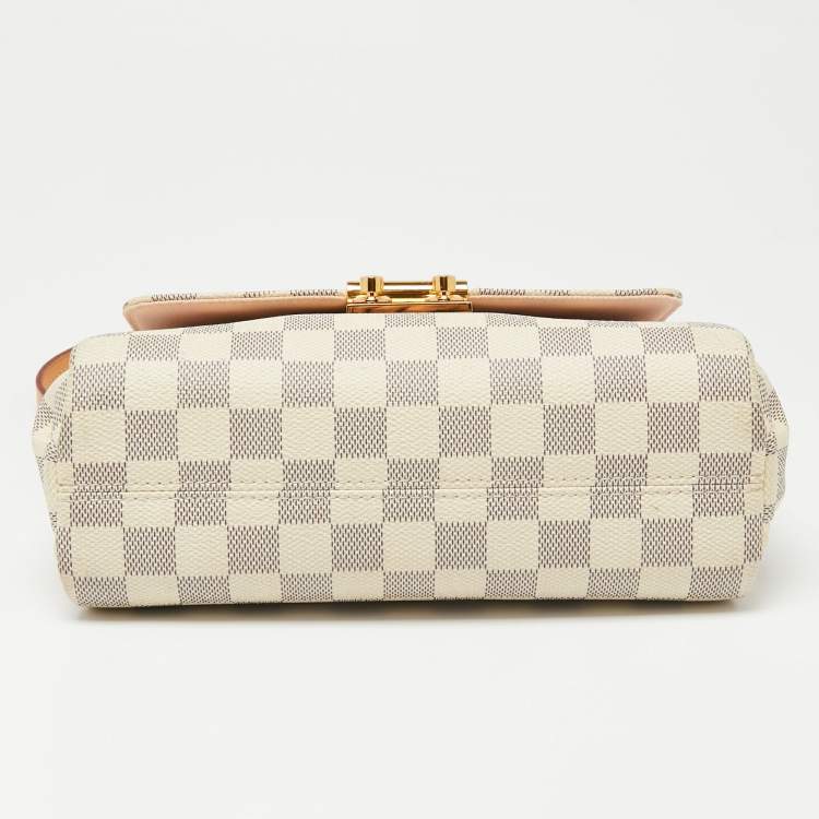 Pre Owned Louis Vuitton Damier Azur Canvas Croisette Bag