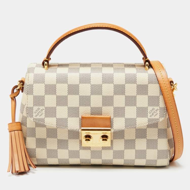 Pre Owned Louis Vuitton Damier Azur Canvas Croisette Bag