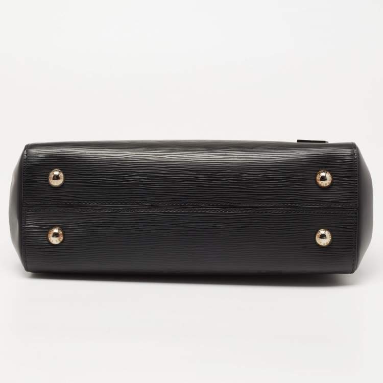 Pre Owned Louis Vuitton Black Epi Leather Cluny MM Bag