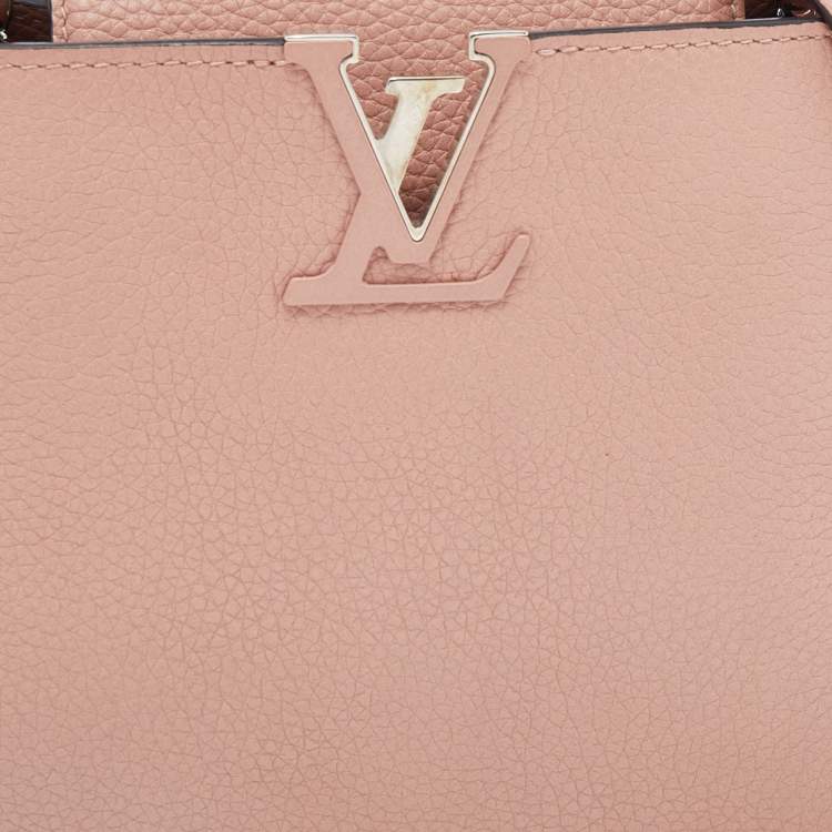 Pre Owned Louis Vuitton Magnolia Taurillon Leather Capucines BB Bag