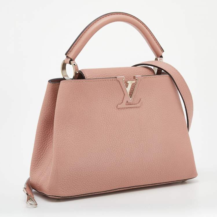 Pre Owned Louis Vuitton Magnolia Taurillon Leather Capucines BB Bag