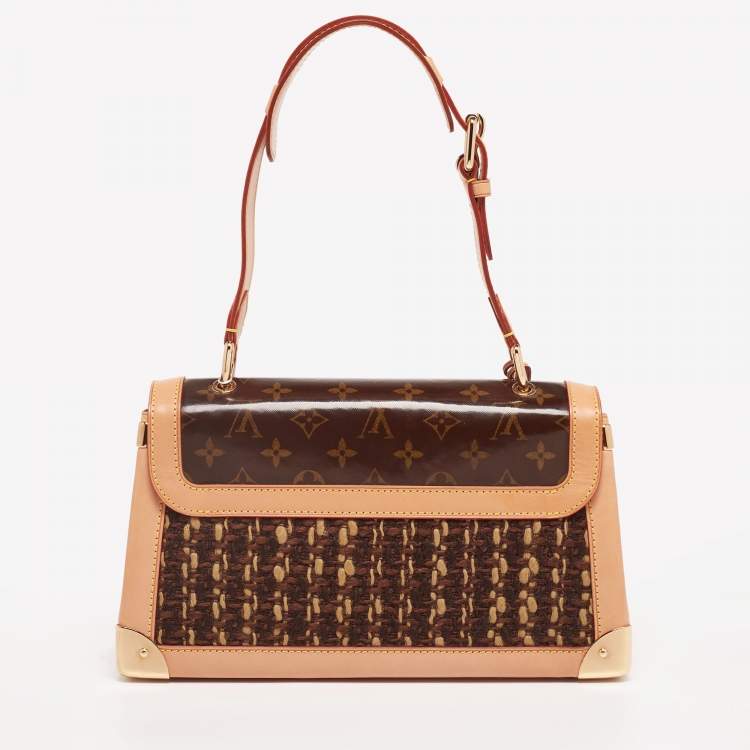 Pre Owned Louis Vuitton Monogram Canvas and Leather Limited Edition 0431 Tweedy Rabat Bag