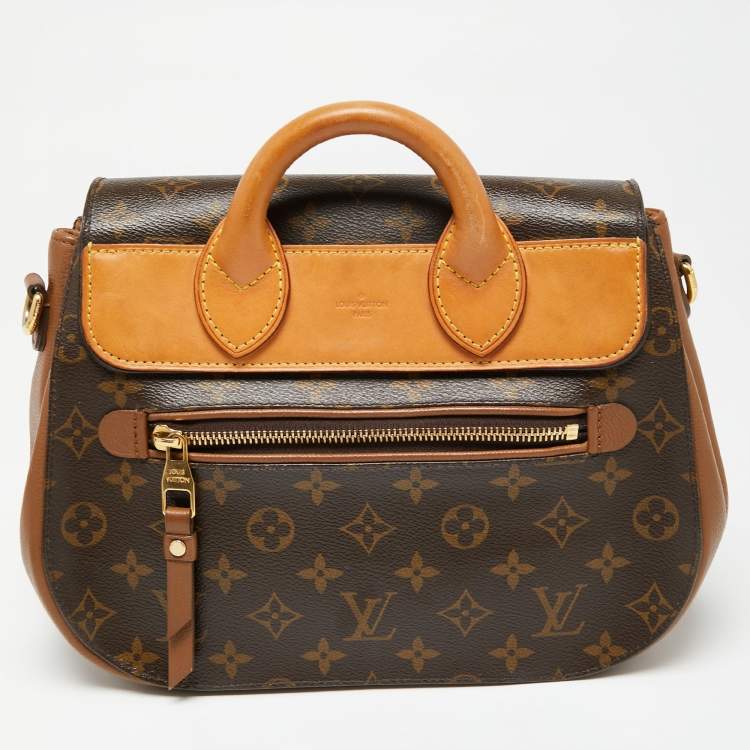 Pre Owned Louis Vuitton Camel Monogram Canvas Eden MM Bag