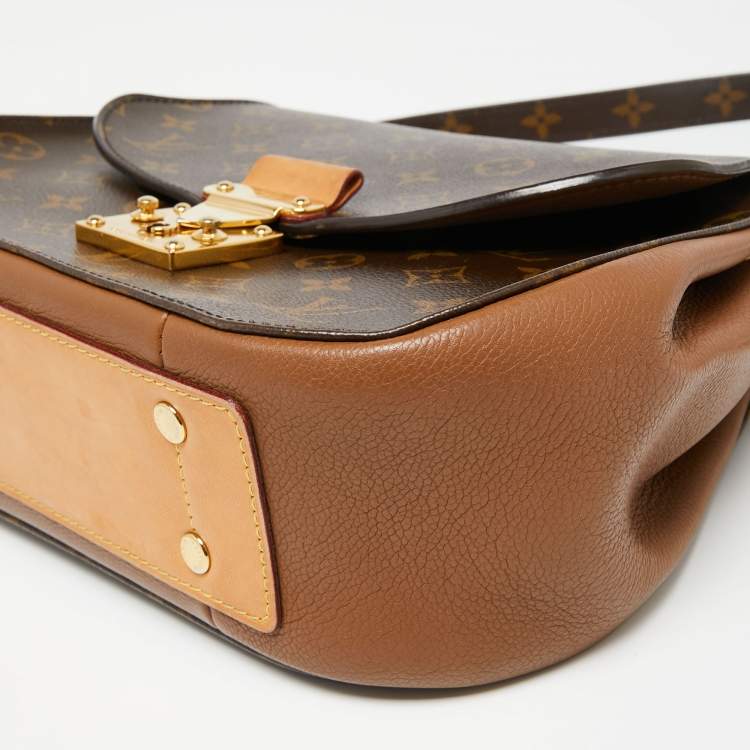 Pre Owned Louis Vuitton Camel Monogram Canvas Eden MM Bag