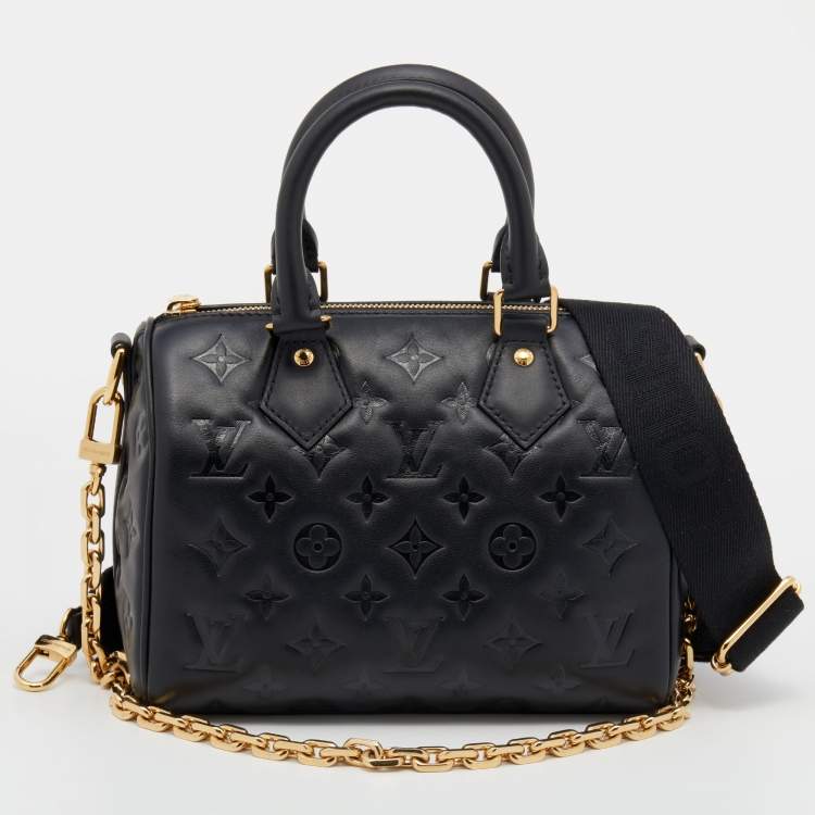 LOUIS VUITTON Speedy Limited Edition Bandouliere 22 Embossed