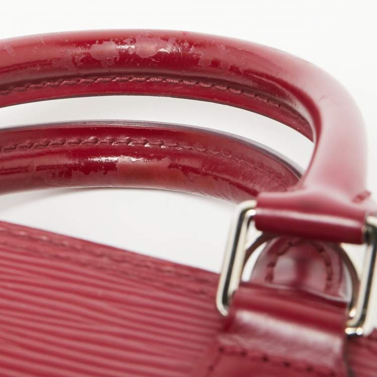 Pre Owned Louis Vuitton Fuchsia Epi Leather Alma BB Bag
