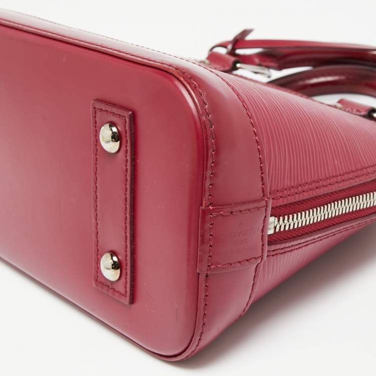Pre Owned Louis Vuitton Fuchsia Epi Leather Alma BB Bag