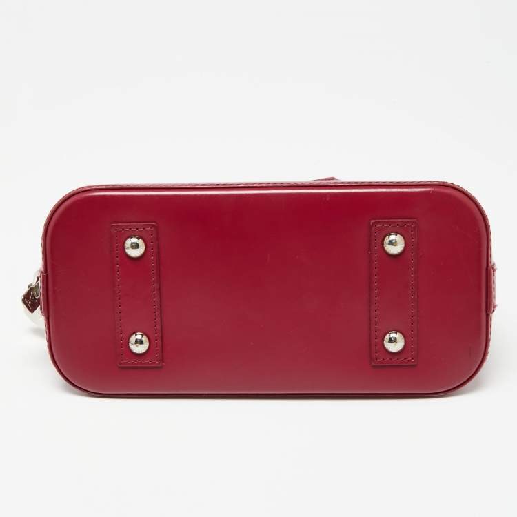 Pre Owned Louis Vuitton Fuchsia Epi Leather Alma BB Bag