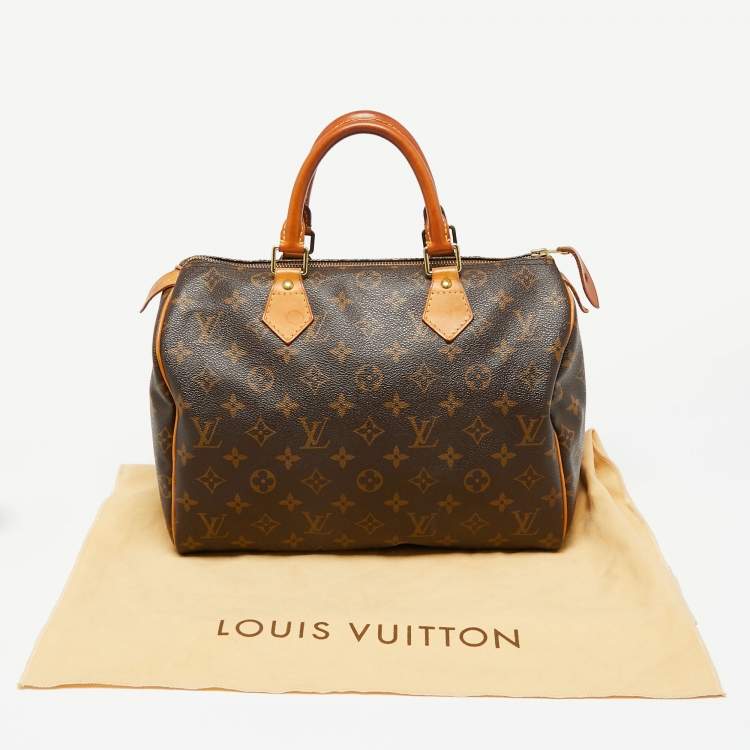 Pre Owned Louis Vuitton Monogram Canvas Speedy 30 Bag