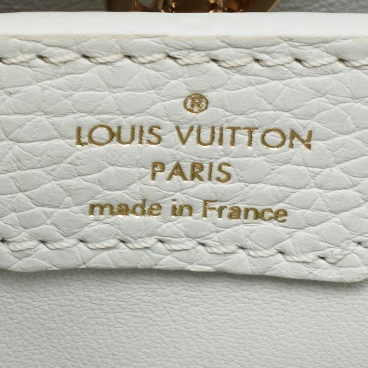 Pre Owned Louis Vuitton Jade Taurillon Leather and Python Capucines MM Bag