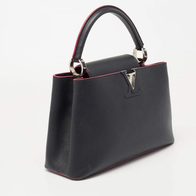 مملوكة مسبقًا Louis Vuitton Black Leather Capucines MM Bag