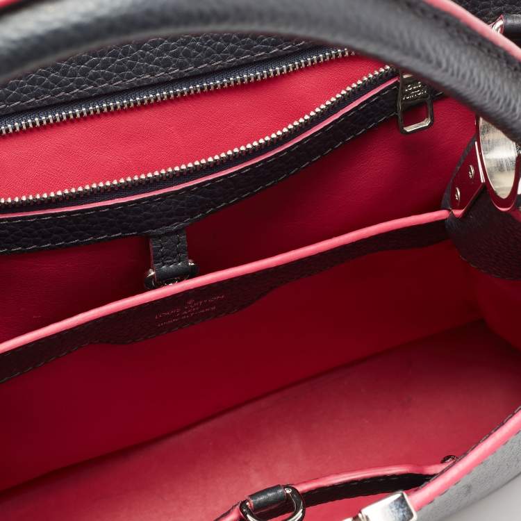 مملوكة مسبقًا Louis Vuitton Black Leather Capucines MM Bag