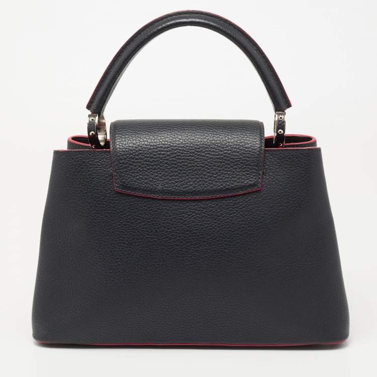 مملوكة مسبقًا Louis Vuitton Black Leather Capucines MM Bag